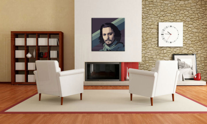 Quadro POP Art dipinto a mano Johnny Depp | varie dimensioni
