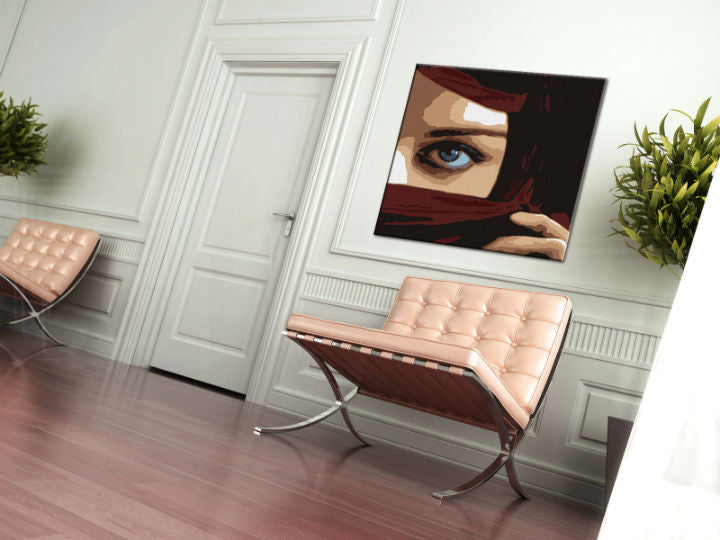 Occhio POP Art dipinto a mano 1 pezzo di pittura dell'occhio