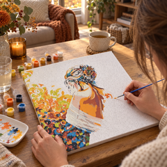 Paint by Numbers - DONNA – contenuto del kit