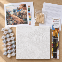 Dipingere con i numeri - Paesaggio colorato – dipingere a casa